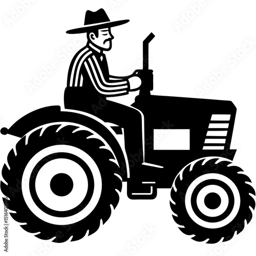 farmer with a tractor