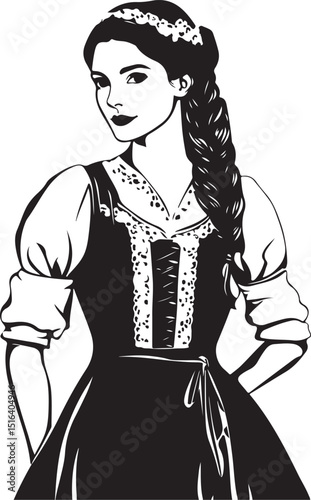 woman in a dress