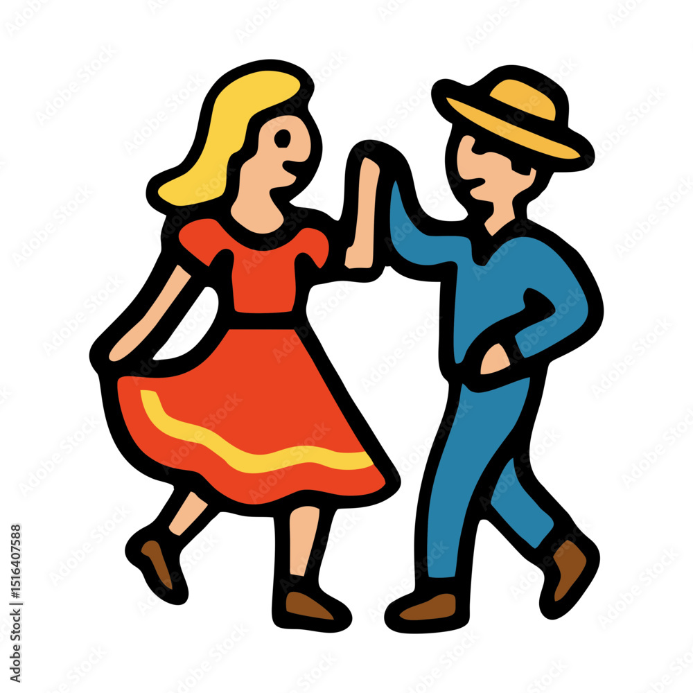 Casal de quadrilha junina