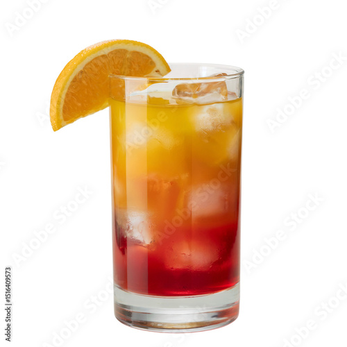 Wallpaper Mural Tequila sunrise cocktail isolated on transparent white background Torontodigital.ca