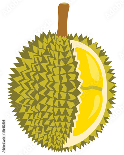Exotic Spiky Fruit with Sweet Yellow Flesh Showcasing Unique Texture and Appeal in Culinary World