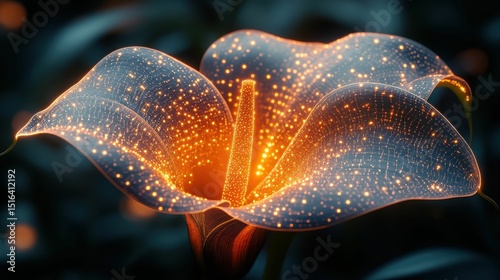 Glowing Calla Lily Digital Art