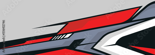 Racing car wrap design vector. abstract stripe racing designs for wrap vehicle, race car, rally, and adventure