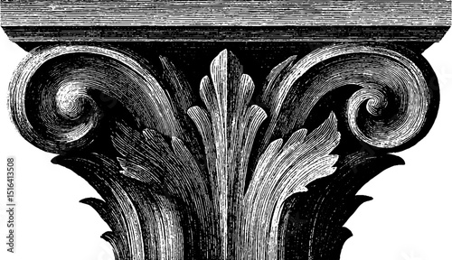 Detailed engraved gothic corbel design for architectural projects