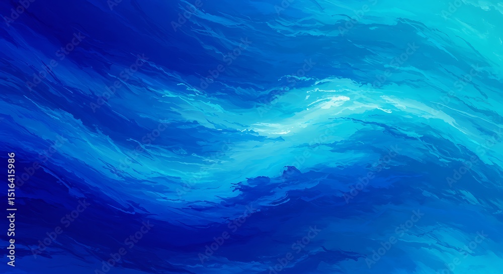 Fototapeta premium abstract blue background with waves