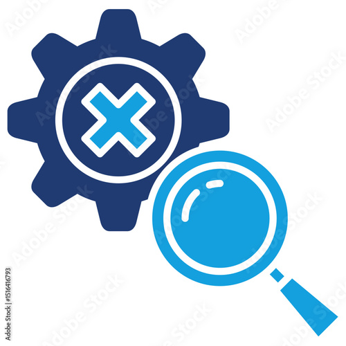 Failure Flat Blue Icon