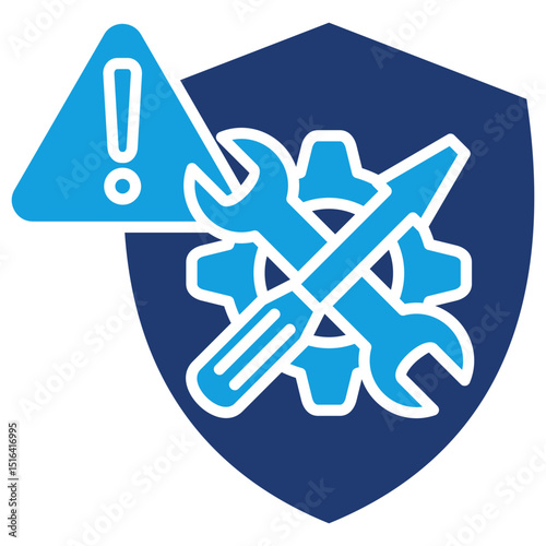 Preventive Flat Blue Icon