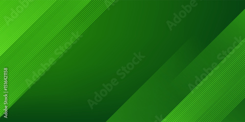 Abstract green sporty background template vector with shiny lines and lights. Green background with strong pattern design.Eps10 vector
