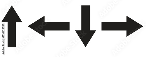 Corner up down arrow direction traffic signal. Curved arrow navigation concept. arrow icon set on white background