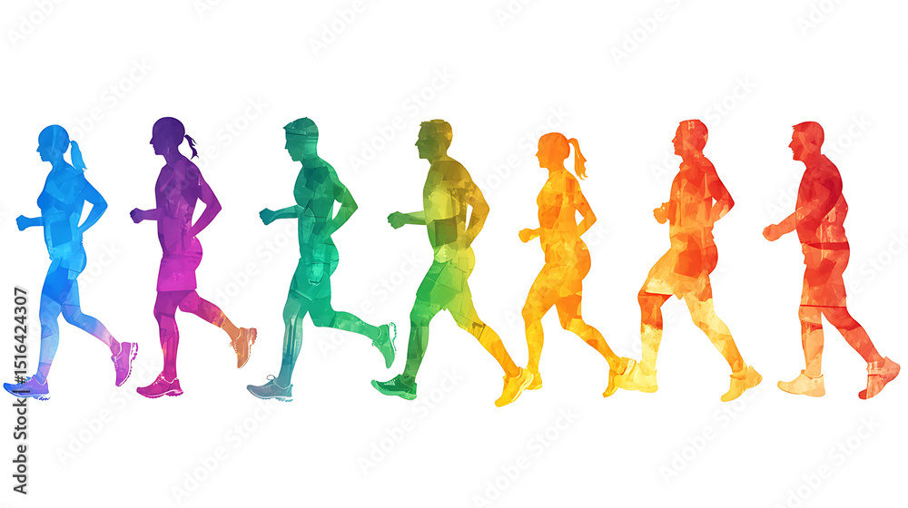 Obraz premium A person transitioning from a sedentary to an active lifestyle, showing growth in health and fitness