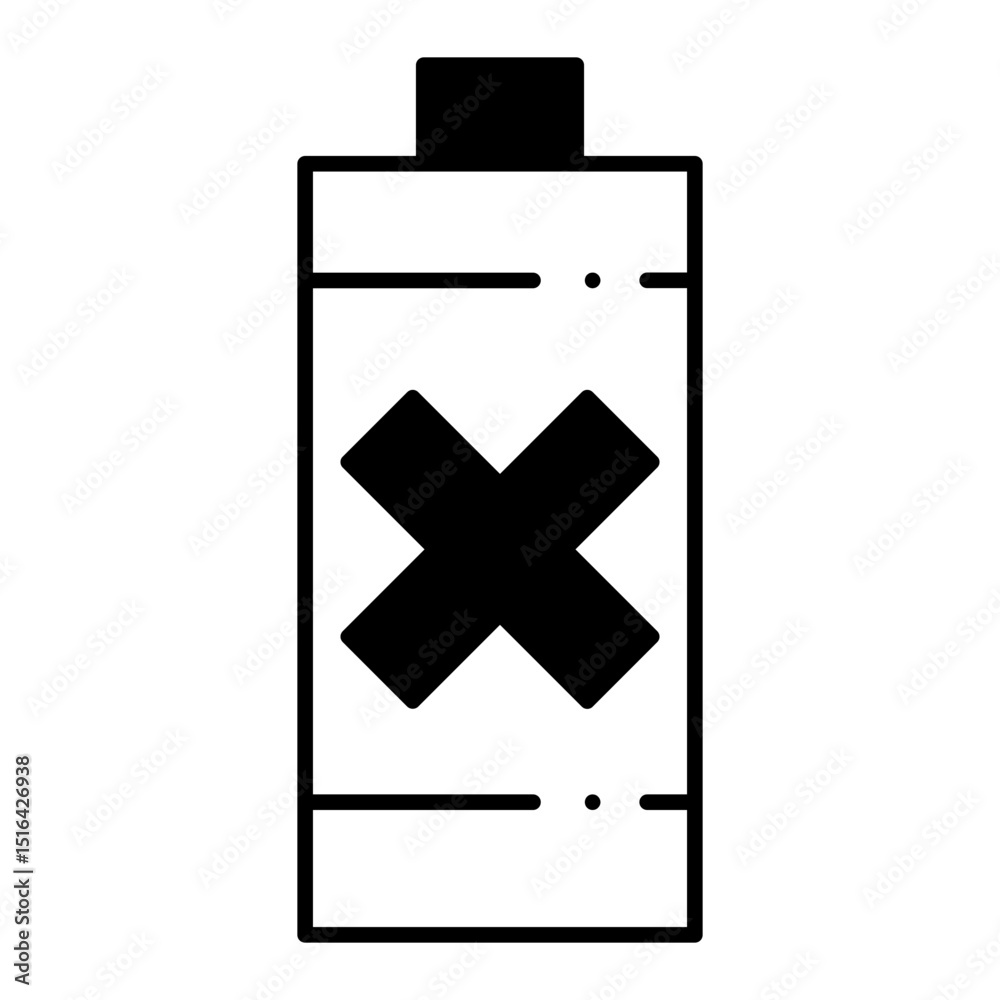 Obraz premium Dead Battery dualtone icon