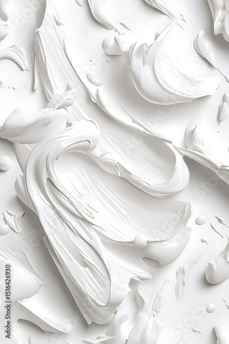 White Paint Texture Closeup