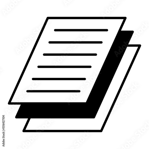 Paper Stack dualtone icon