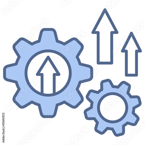 Improvement Blue Icon