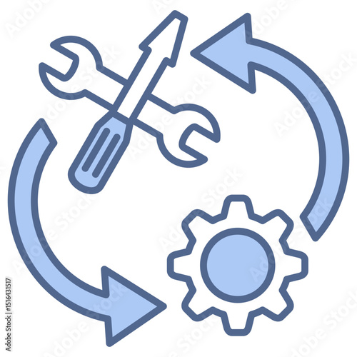 Service Blue Icon