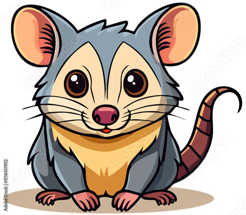 Big-Eyed Possum Character