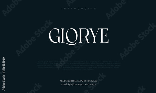 Minimal font creative classy alphabet. Typography minimalistic font . vector illustration
