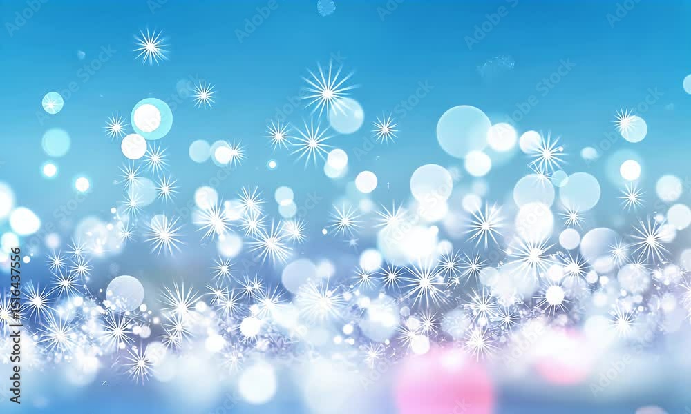 Sparkling lights animation on blue background Sparkling lights animation on blue background