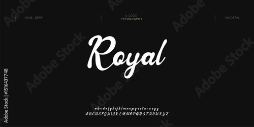 Royal elegant Font Uppercase Lowercase and Number. Classic Lettering Minimal Fashion Designs. Typography modern serif fonts regular decorative vintage concept. vector illustration