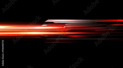 Abstract red and black design