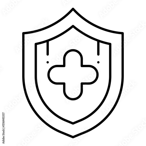Health Shield line icon
