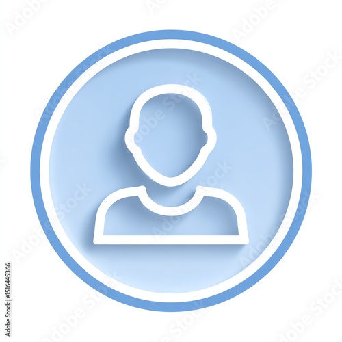 shopper buyer audience target persona A minimalistic avatar icon representing a person in a modern design style, suitable for various digital applications.