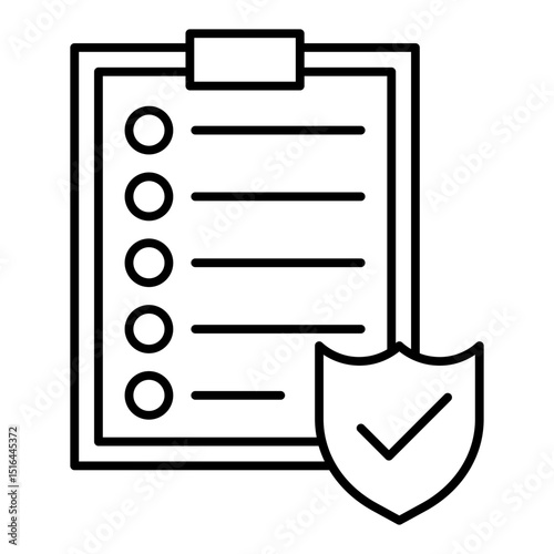 Insurance Policy line icon