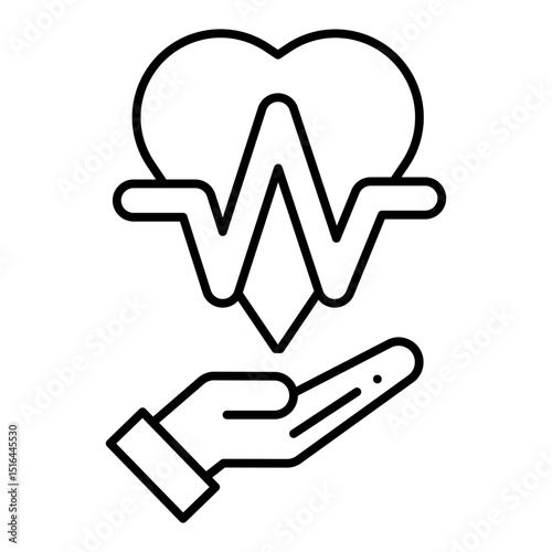Critical Illness line icon