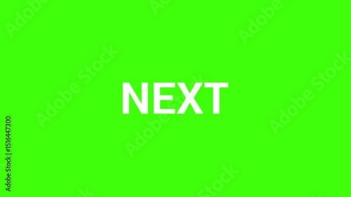 Next text animation with gree sceen video 4k