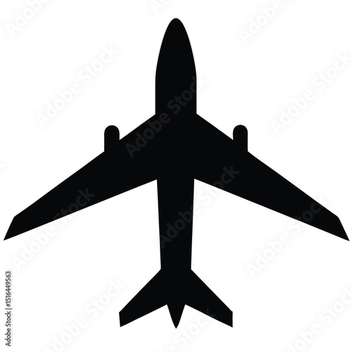 airplane on white background