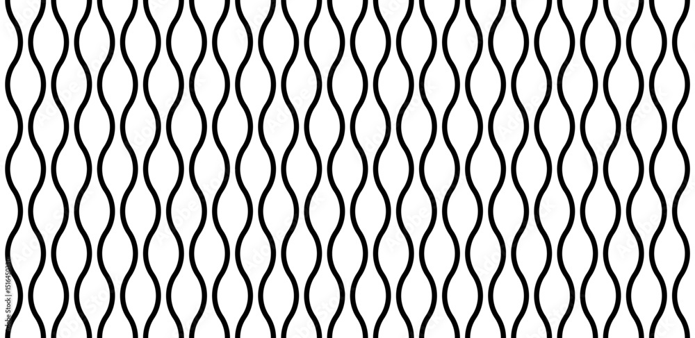 Naklejka premium Traditional Japanese pattern with wavy lines. Seamless abstract background.