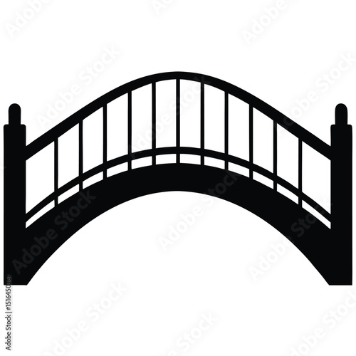 bridge vector illustration  bridge, crossing, road, connection, path, structure, architecture, transport, cityscape, engineering
