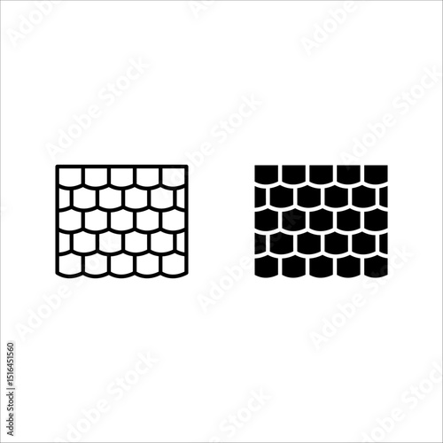Roof icon set. for mobile concept color editable