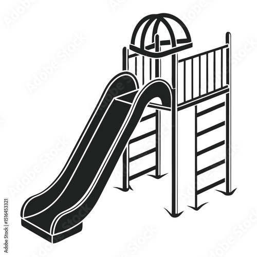illustration of a swing