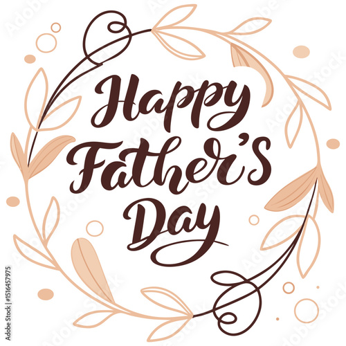 Beautiful Typography on Happy Father's Day Father's Day celebration Father's Day Greetings card