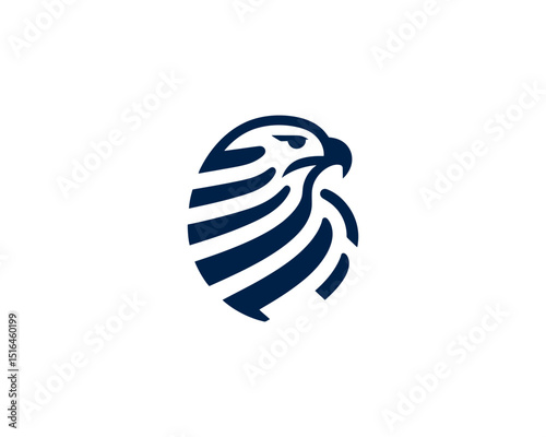 American eagle logo created with vector precision