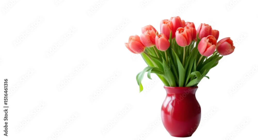 custom made wallpaper toronto digitalTulips in Red Vase