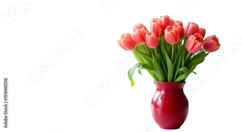 Wallpaper Mural Tulips in Red Vase Torontodigital.ca