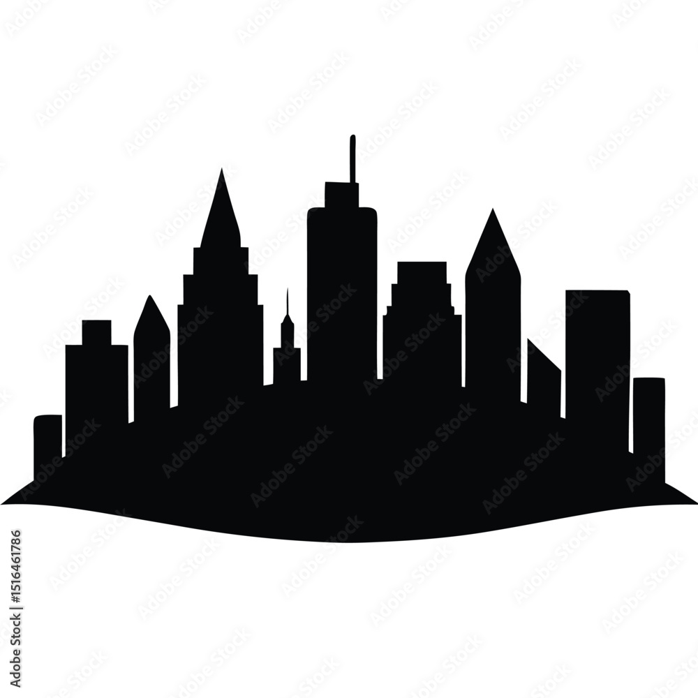 Obraz premium new york city skyline silhouette