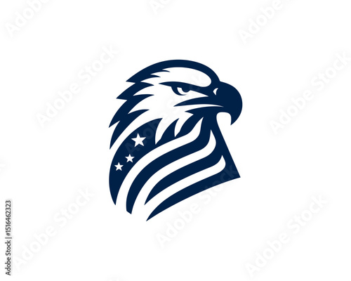 American eagle logo with unique visual strength