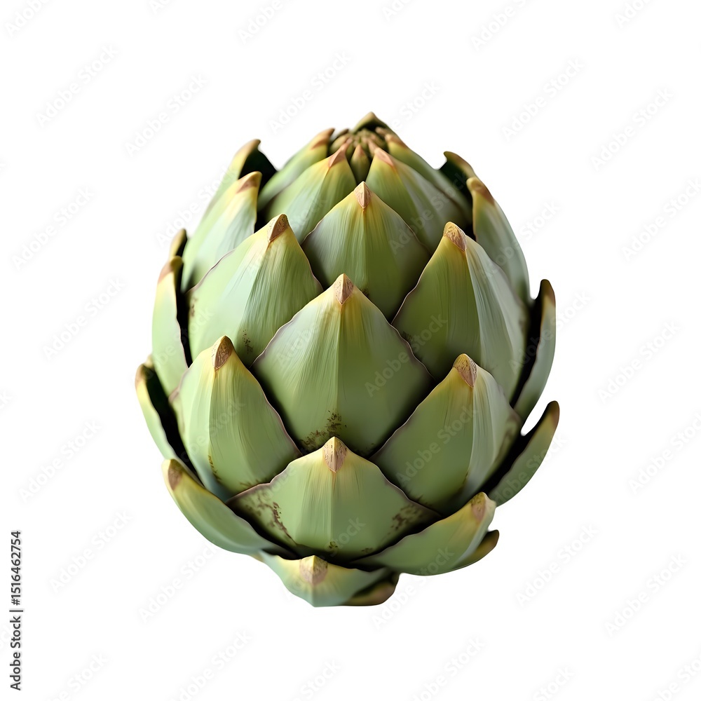 Obraz premium Artichoke Vegetable: Close-up Photography of Fresh Artichoke