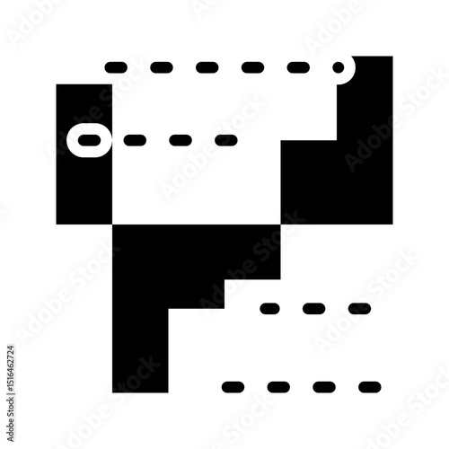 Trading Chart Glyph Icon