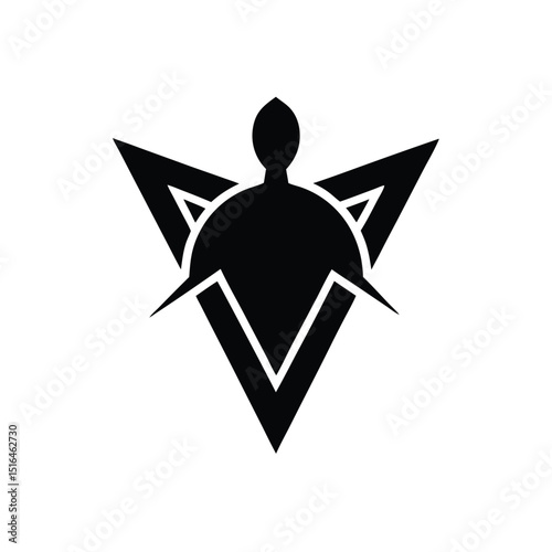 black silhouette of a man