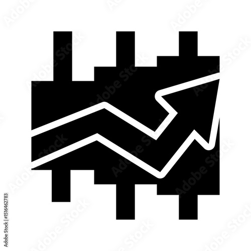 Forex Trading Glyph Icon