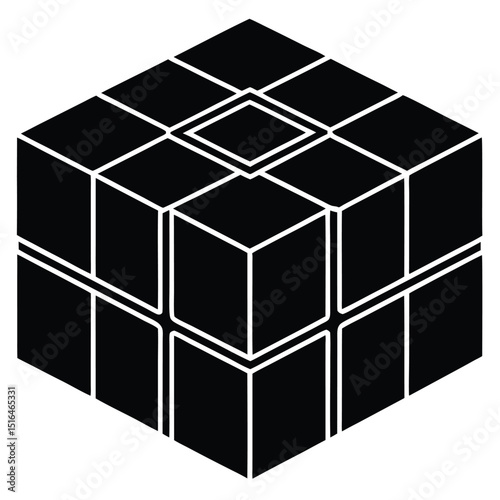 abstract 3d cubes