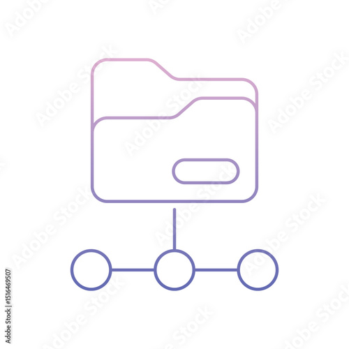 Folder Network Vector icon