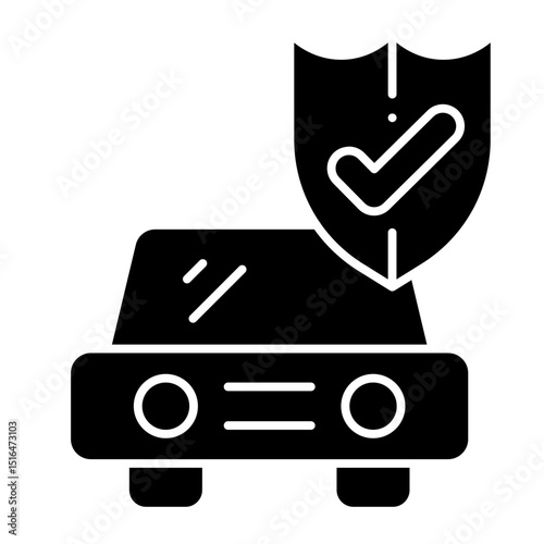 Car Insurance glyph icon