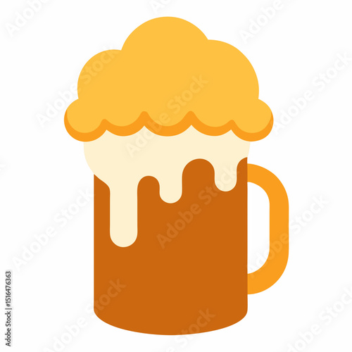 mug of beer with foam