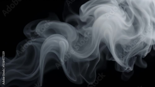 Wallpaper Mural Abstract Smoke Clouds Against a Black Background Torontodigital.ca