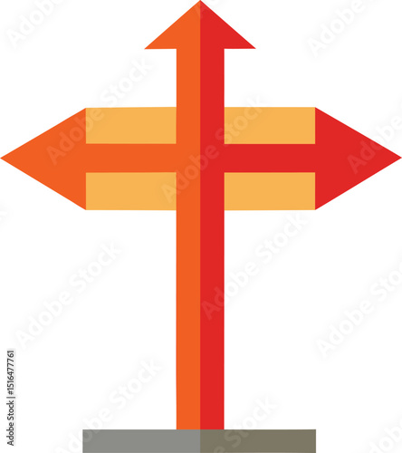 Wallpaper Mural 3d render of a red arrow sign Torontodigital.ca